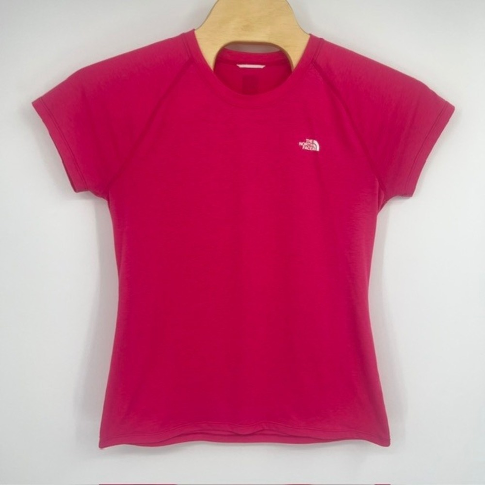 The North Face Wome's Small VaporWick Short Sleeve Magenta Pink Athletic T-Shirt